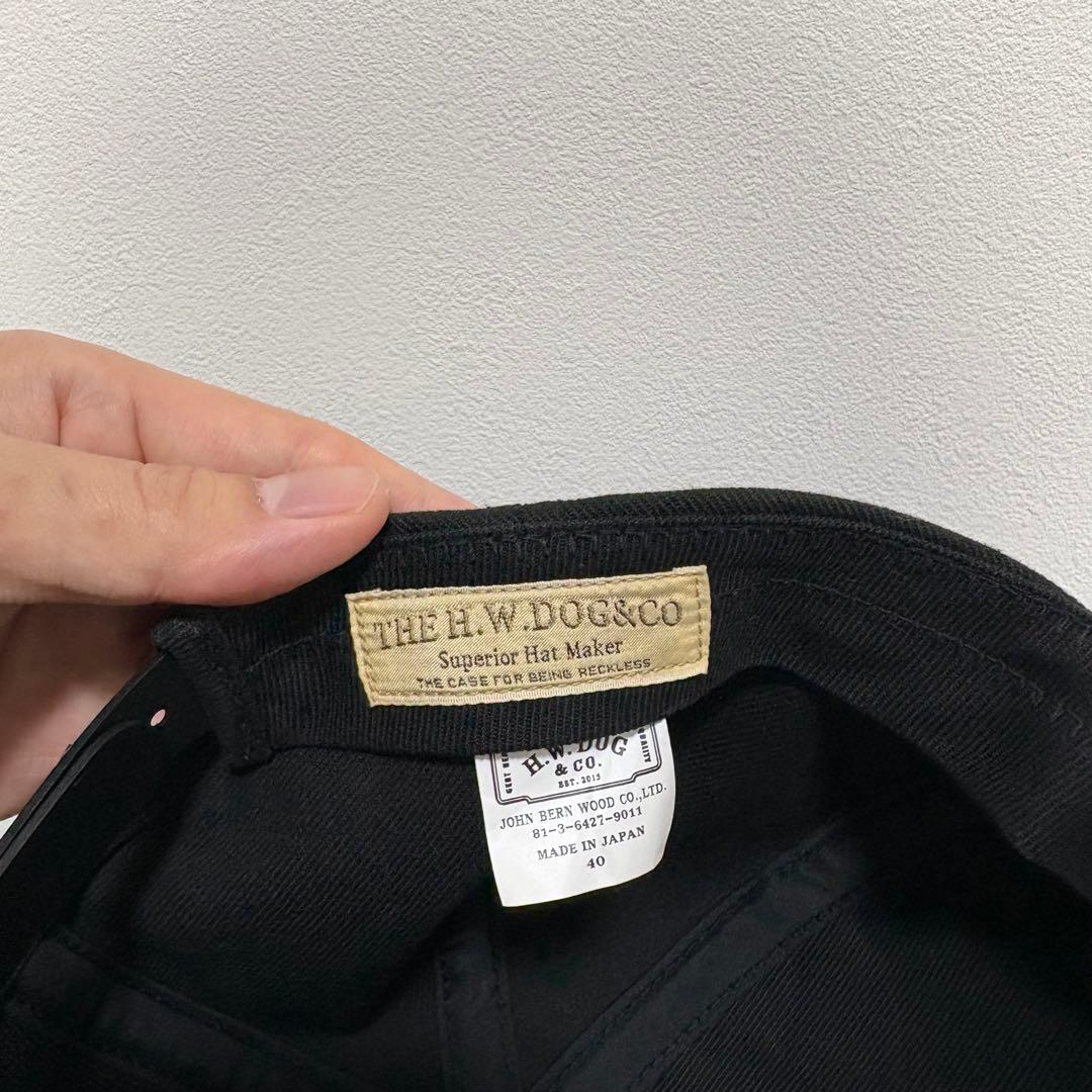 H.W.DOC & CO. ブラックキャップ　40 コットン BLK