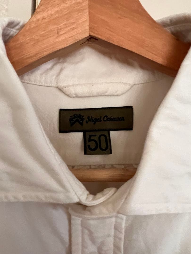 Nigel Cabourn ブリティッシュオフィサーズシャツタイプ2ホワイト50