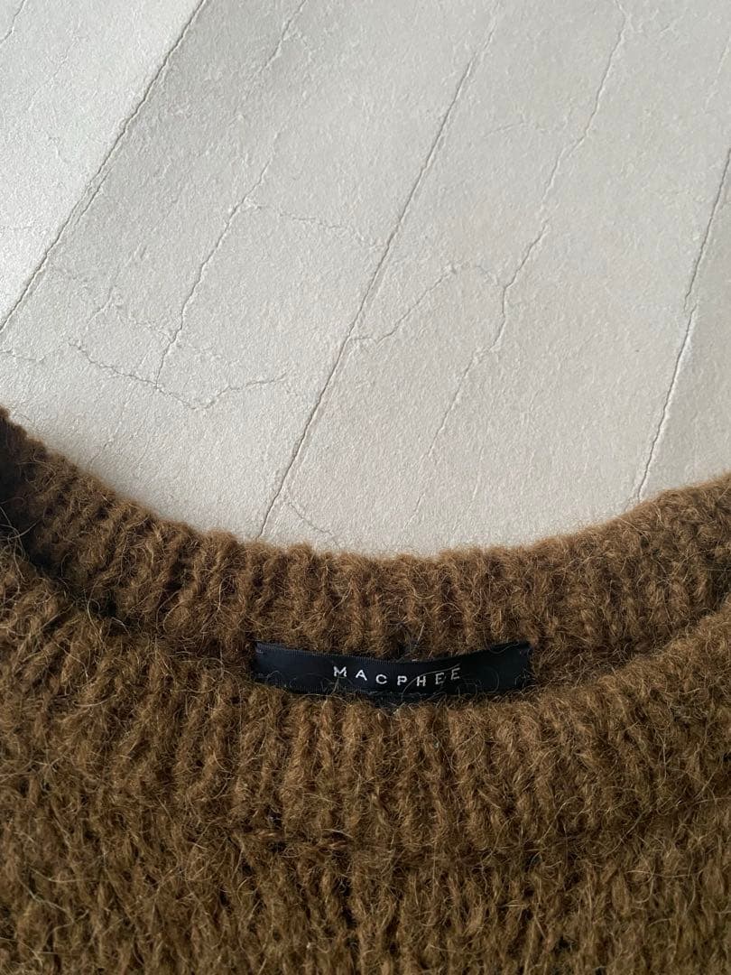 未使用◼️トゥモローランド MACPHEE マカフィークルーネックアルパカニット
