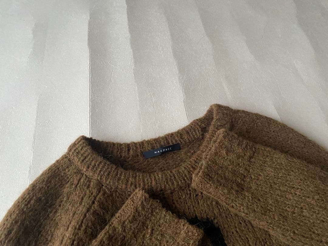 未使用◼️トゥモローランド MACPHEE マカフィークルーネックアルパカニット
