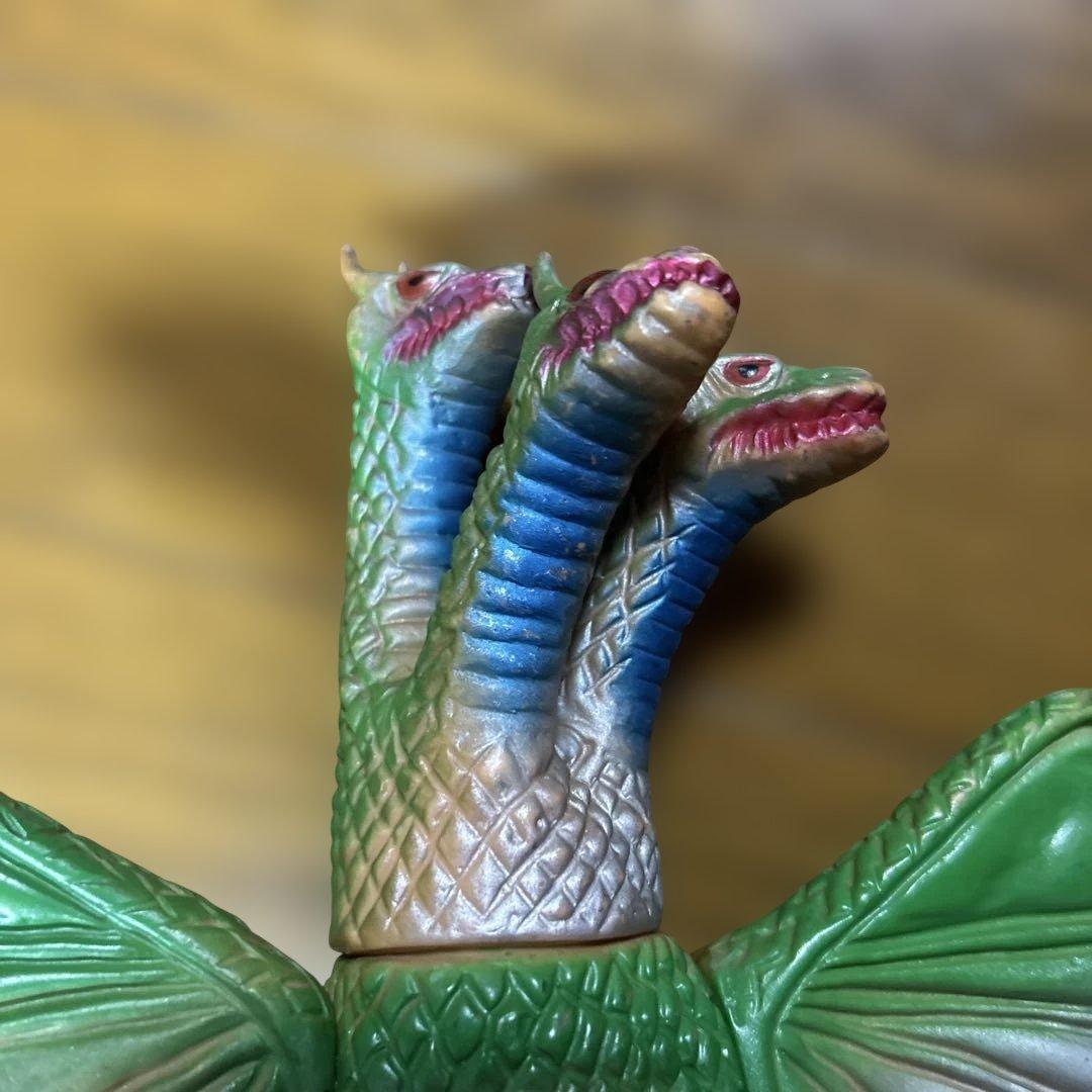 昭和レトロ 当時物 ブルマァク キングギドラ ソフビ