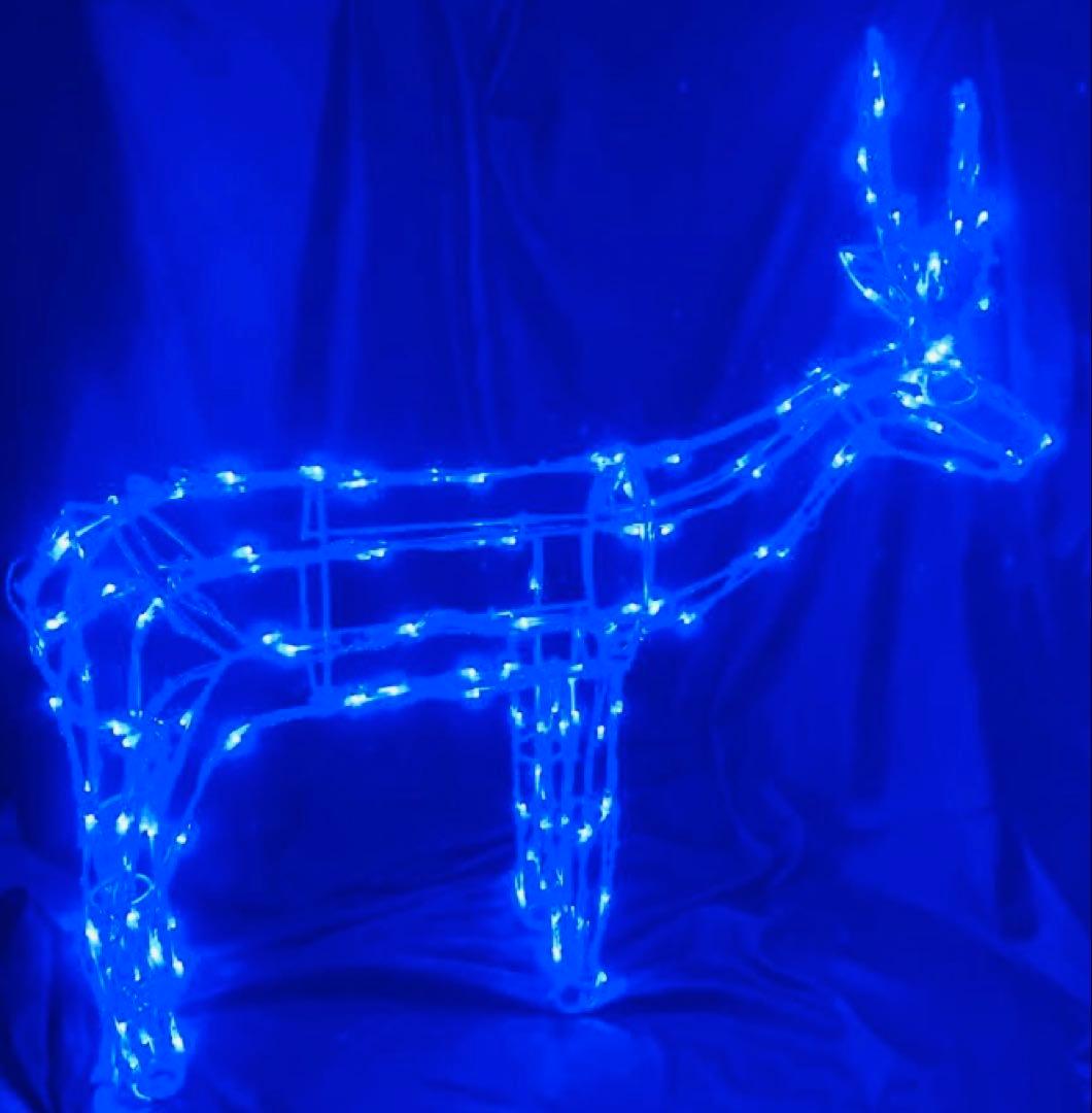 ✨ ブルーLEDライト トナカイ クリスマス イルミネーション ✨