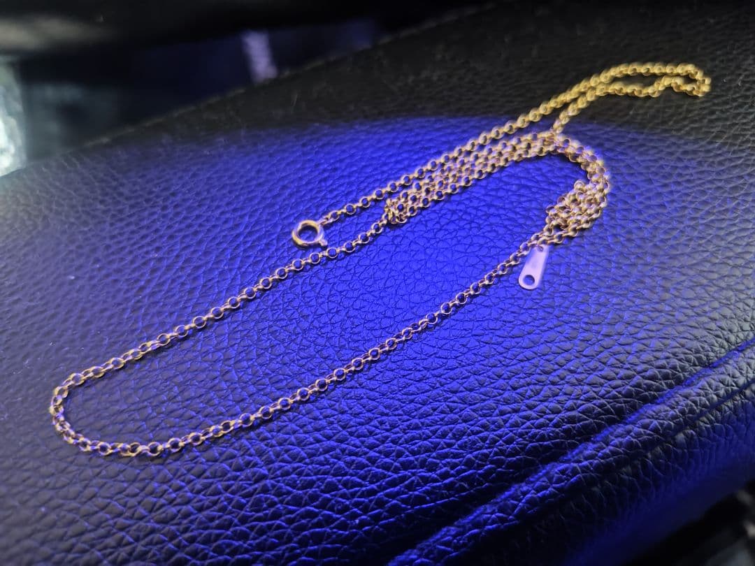 プ*祝様 鑑定済みk18ネックレスチェーン刻印あり