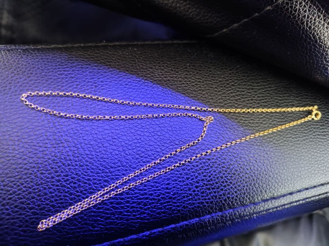 プ*祝様 鑑定済みk18ネックレスチェーン刻印あり