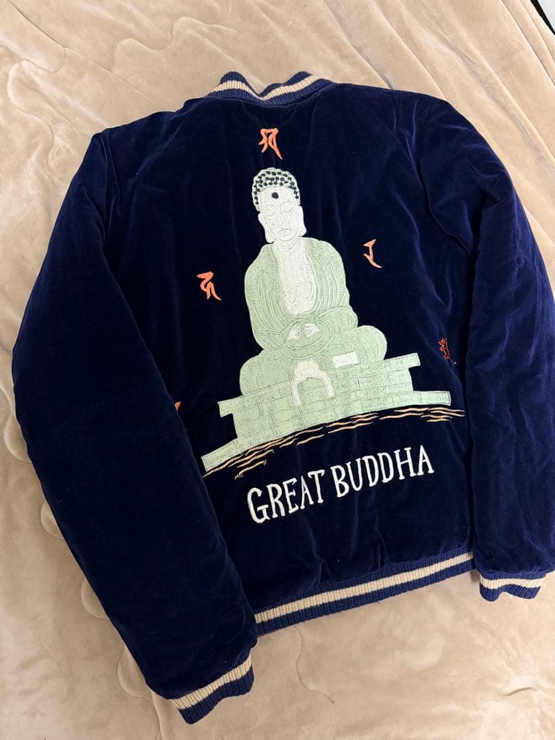 日本製 港商 テーラー東洋 ２面用 別珍 ブッダ 限定スカジャン vintage