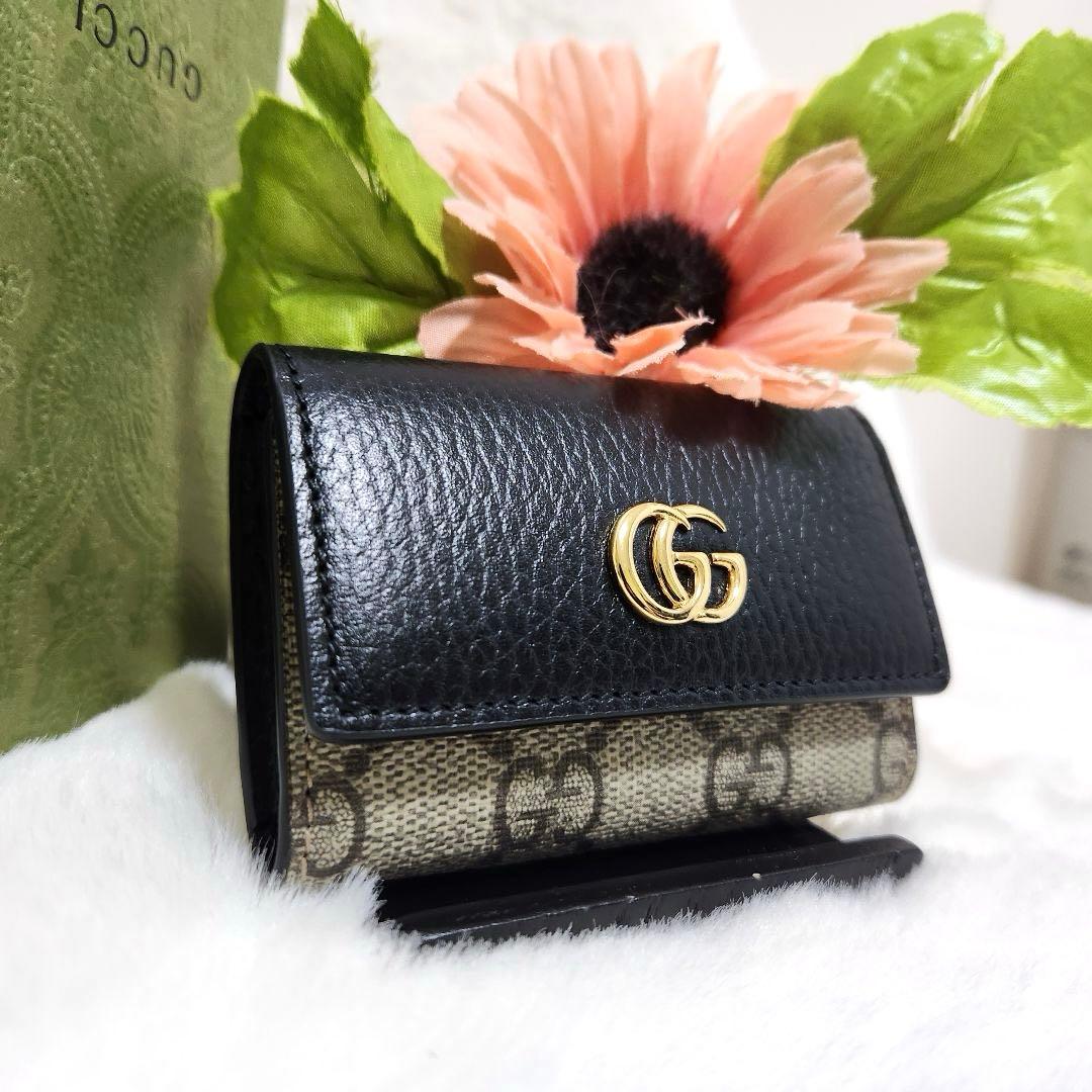 ぷく✨新品未使用✨グッチ　キーケース　6連　マーモント　スプリーム　レザー