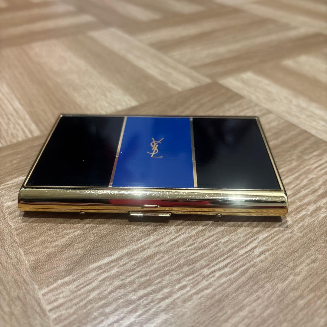 Yves Saint Laurent 名刺入れ 青 黒