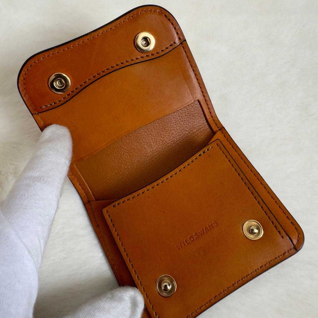 WILDSWANS フルグレインブライドルパーム　V-1 BROWN