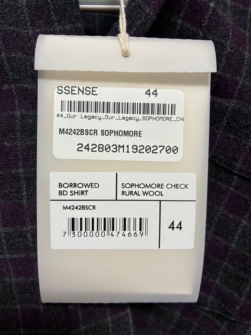 OUR LEGACY アワーレガシー BORROWED BD SHIRT 44