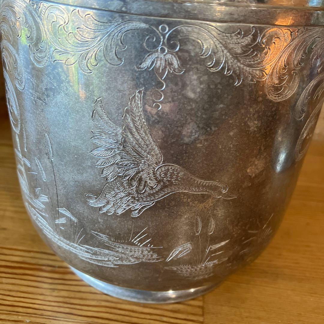 アンティーク雑貨 Tiffany SterlingSilver Footed Lidded Jar