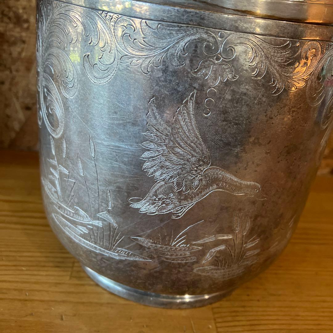 アンティーク雑貨 Tiffany SterlingSilver Footed Lidded Jar