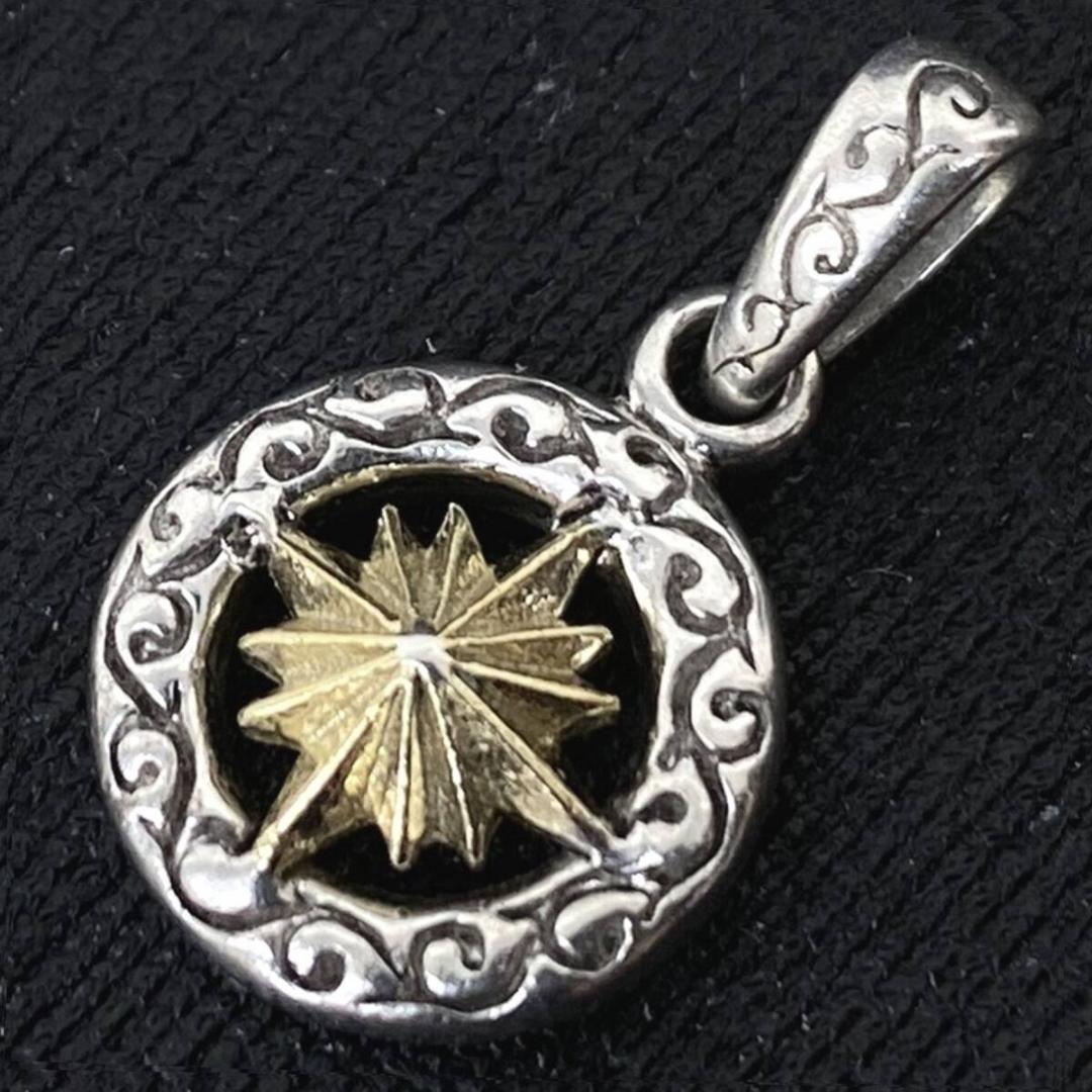 SAAD K18 ゴールド サンシンボル シルバー925 アラベスク ペンダント