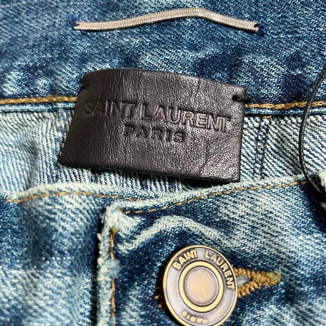 【未使用】サイズM サンローラン ストレートデニム セルビッジ