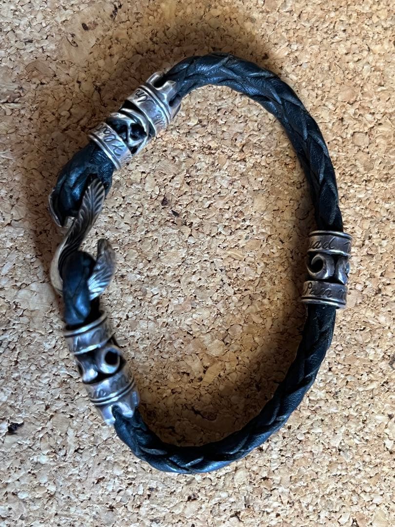 フラットヘッド　レザーブレスレット