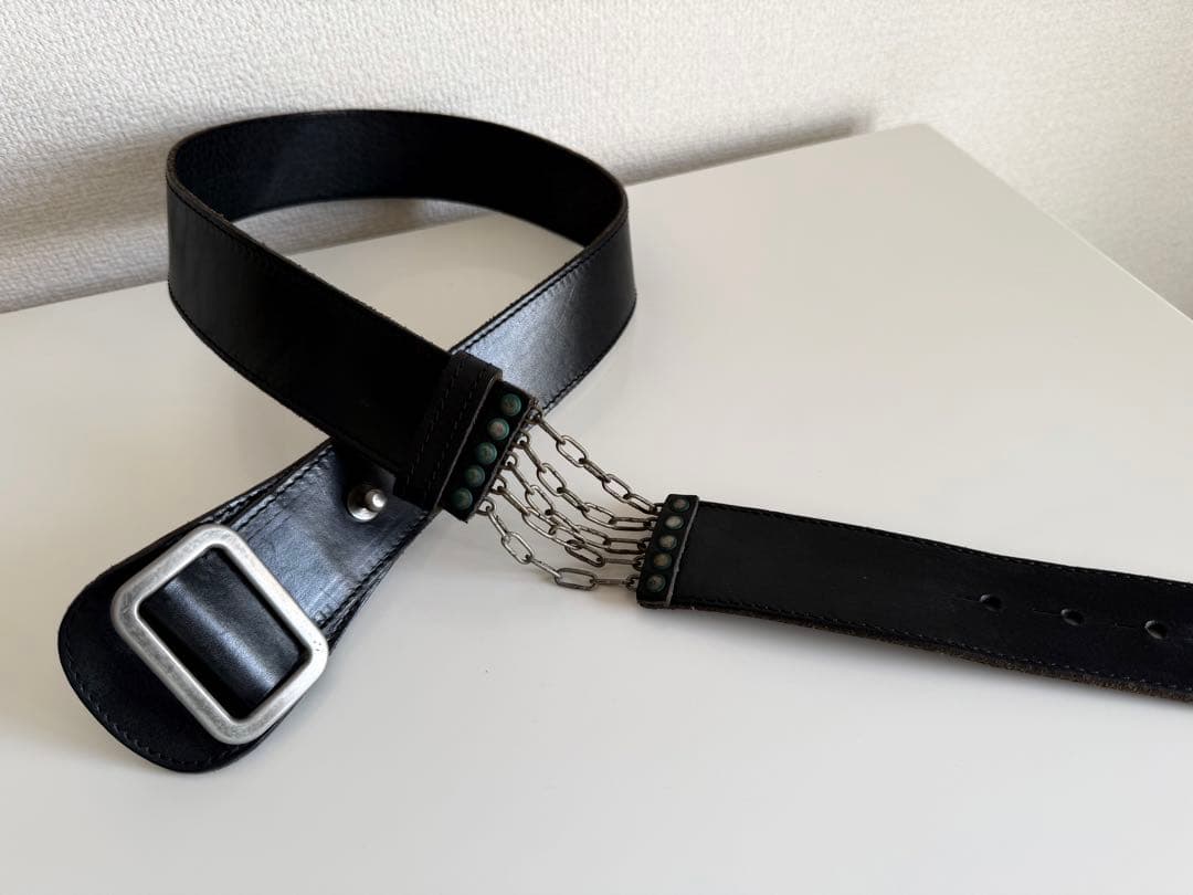 Maison Martin Margiela 11 チェーン付きレザーベルト