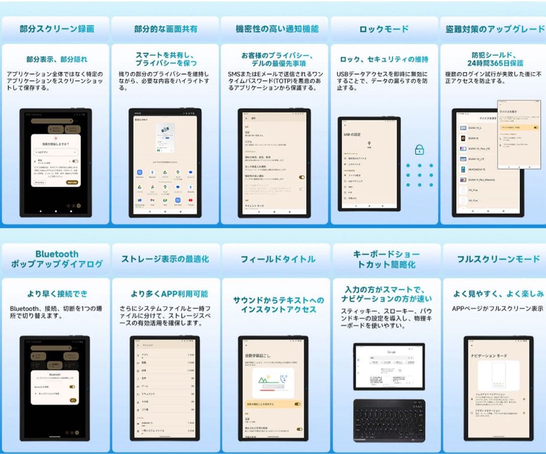 D*i様 アンドロイド15 タブレット 12GB+128GB 11インチ