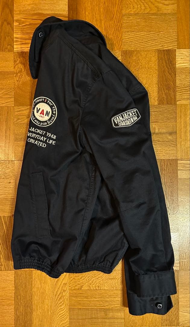 VAN Jac スウィングトップ ウィンドブレーカー 綿100% ネイビー M