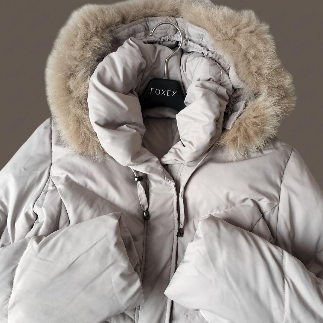 美品✨noa-ge ダウンロングコート ブルーフォックスファー ML相当