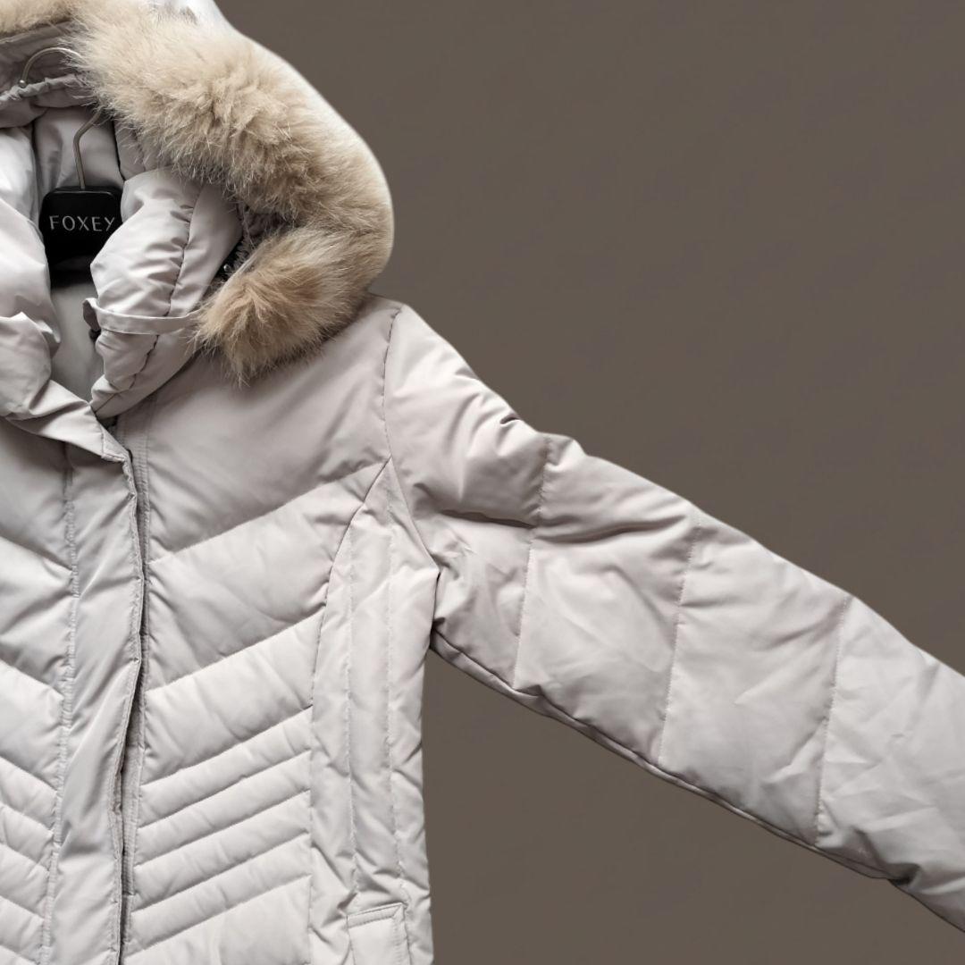 美品✨noa-ge ダウンロングコート ブルーフォックスファー ML相当