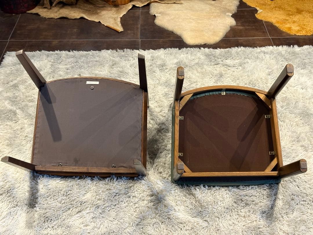 希少　飛騨産業　グリーンレザー　domani ドマーニ　スポークチェア　nG