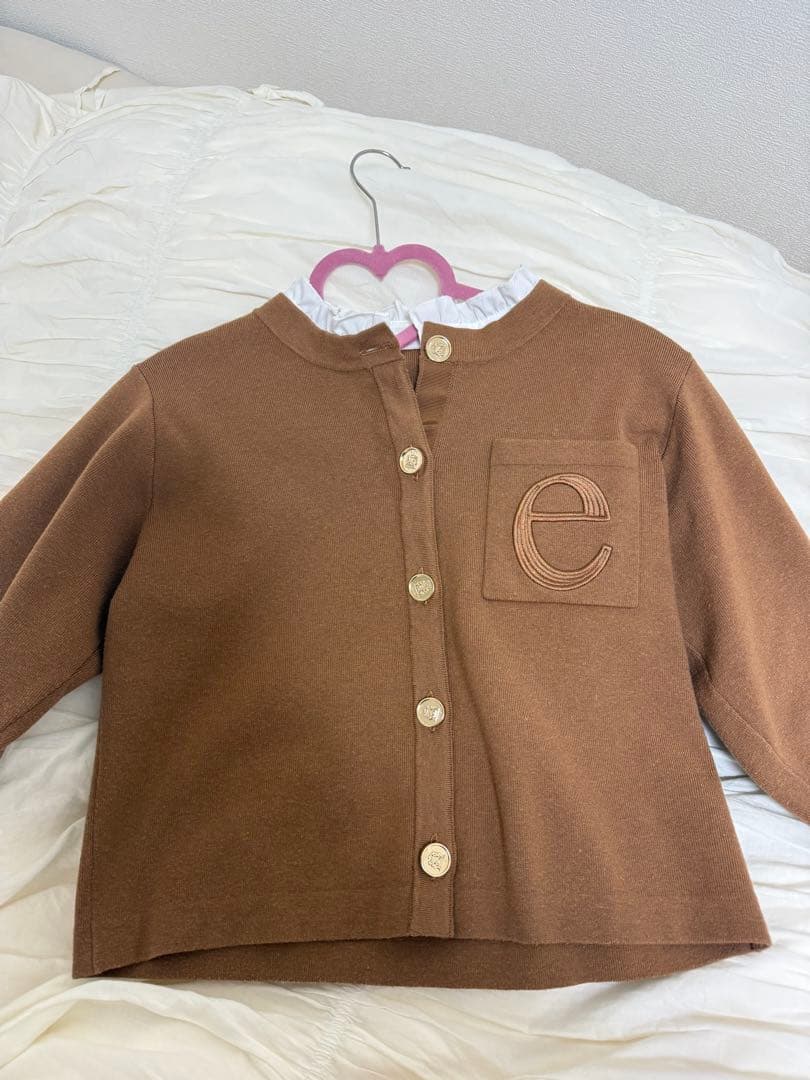 EIMY ISTORIE Attached collar ニットカーディガン