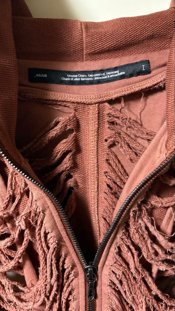 JULIUS 24SS Blaze hoodie ユリウス　ダメージ　パーカー