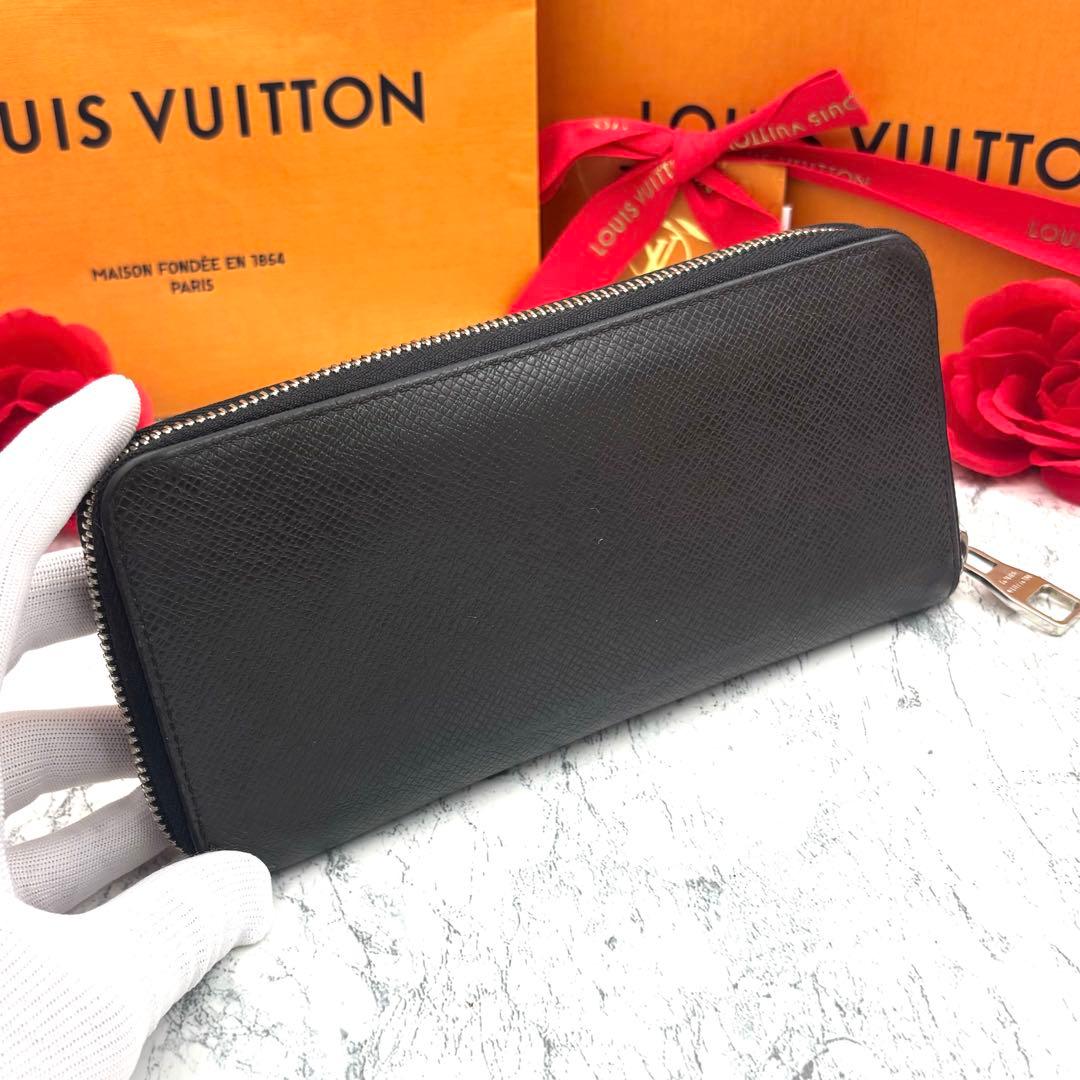 【極美品】 ルイヴィトン タイガ ヴェルティカル 長財布 ラウンドファスナー