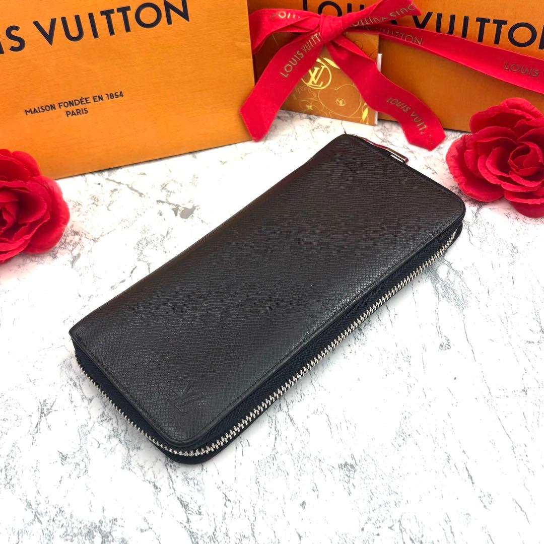 【極美品】 ルイヴィトン タイガ ヴェルティカル 長財布 ラウンドファスナー