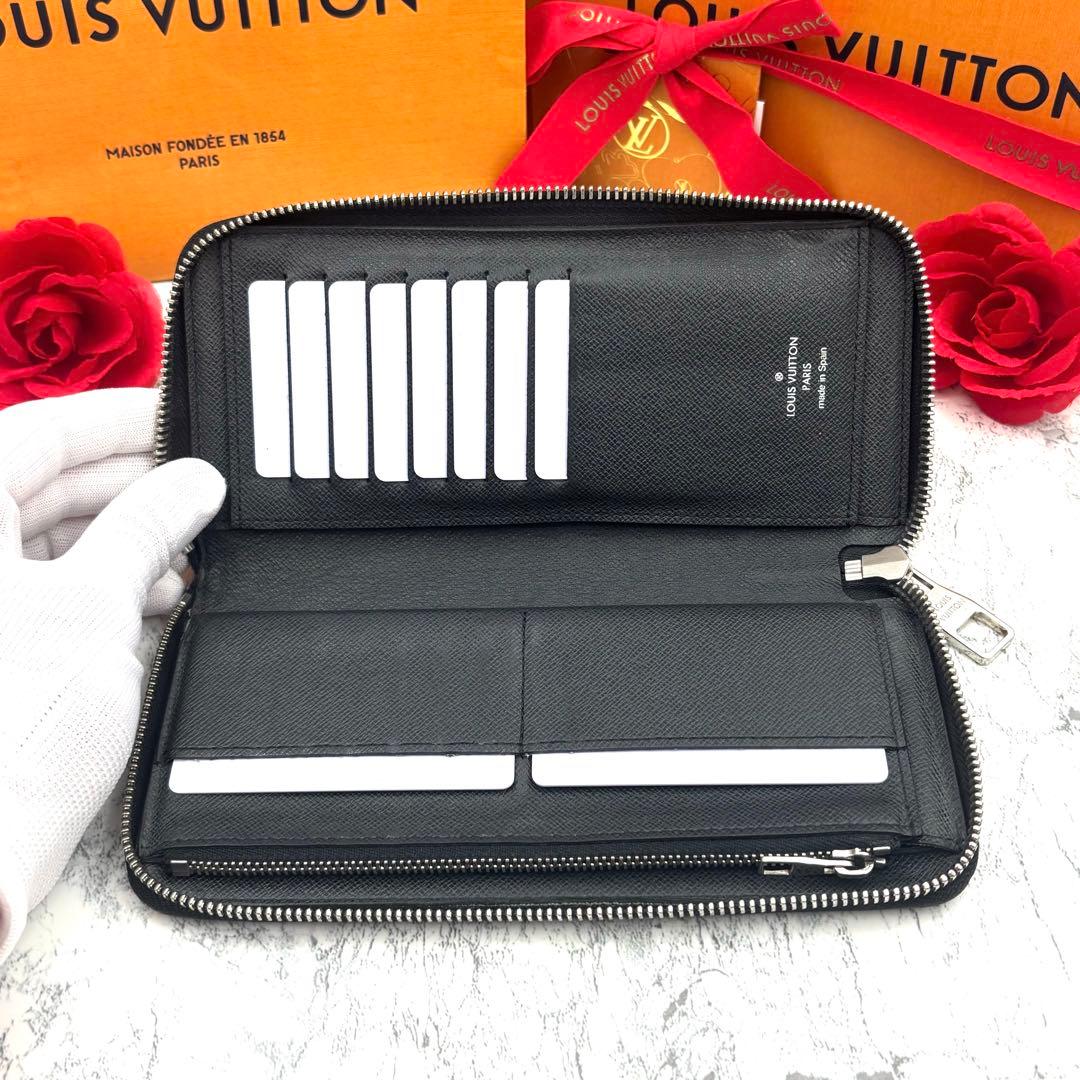 【極美品】 ルイヴィトン タイガ ヴェルティカル 長財布 ラウンドファスナー