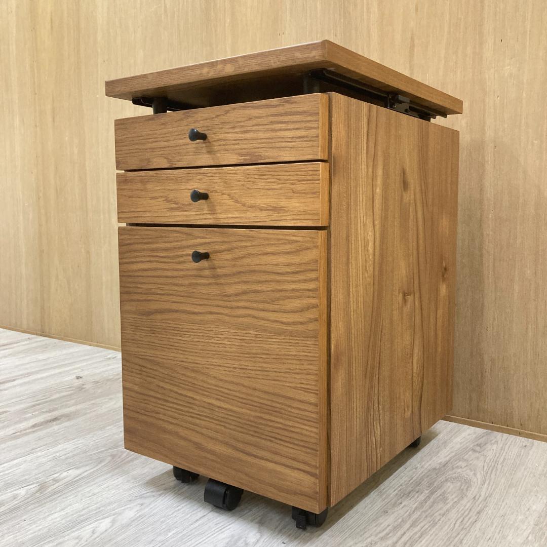 あお様　一生紀 フェロー ワゴン 　デスクワゴン　3段チェスト　脇机　C