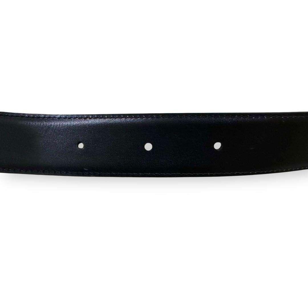 未使用級 カルティエ ベルト レザー ボルドー ゴールドバックル ダブルC ロゴ