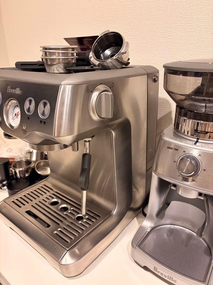 ブレビル Breville エスプレッソマシコーヒーマシン グラインダー セット