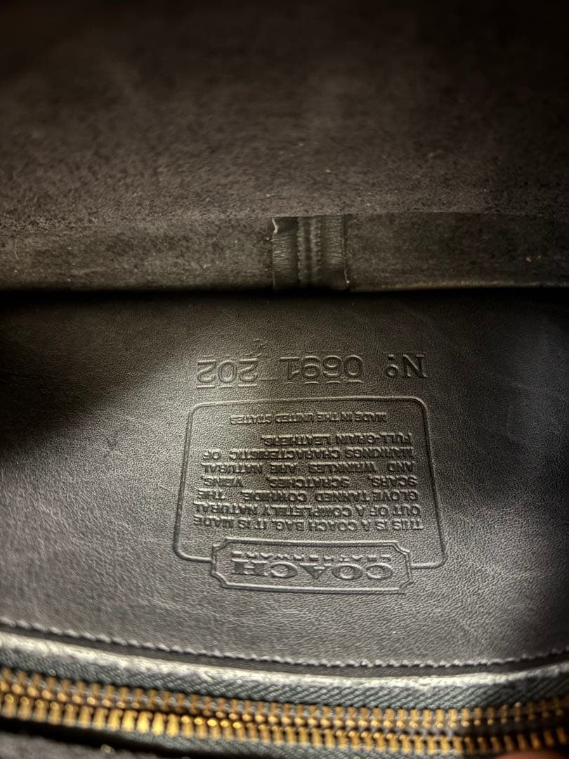 バッグ OLD COACH turn lock leather shoulder bag