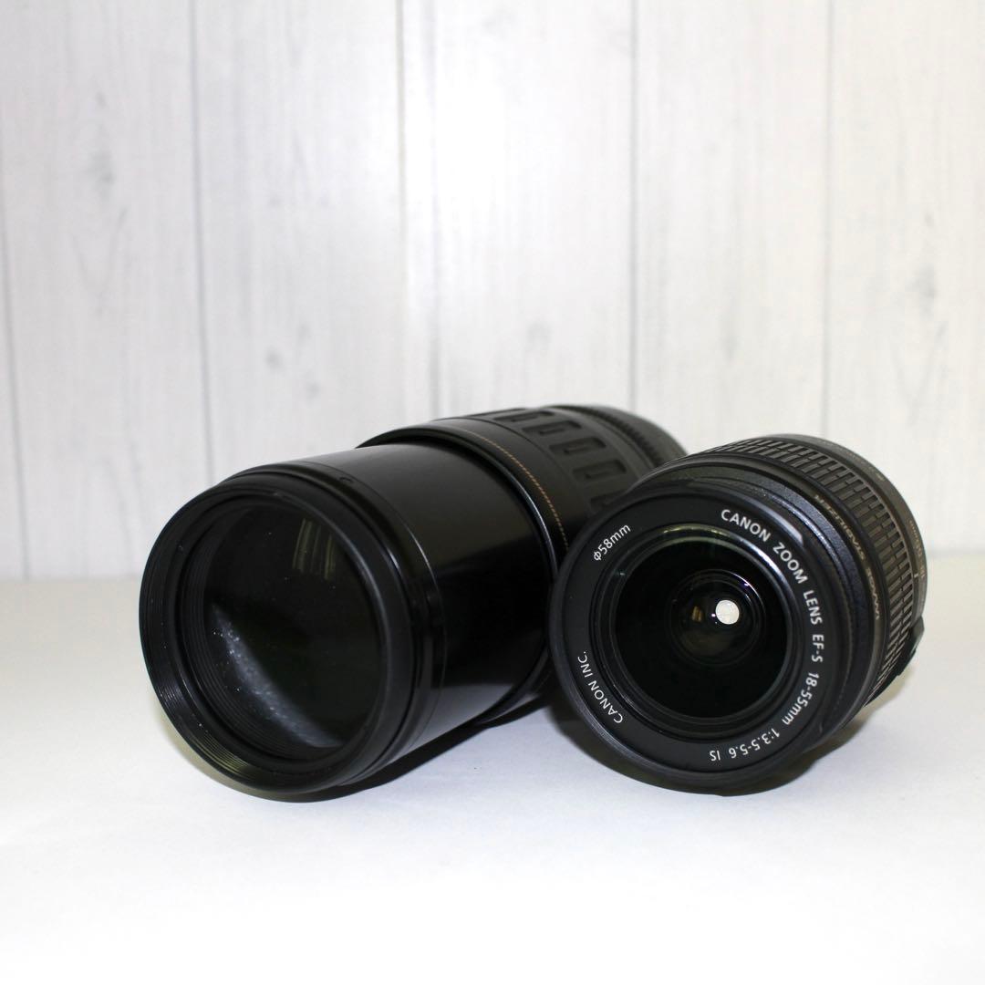 Canon Kiss X7 Wレンズセット　超望遠　手ブレ補正レンズ
