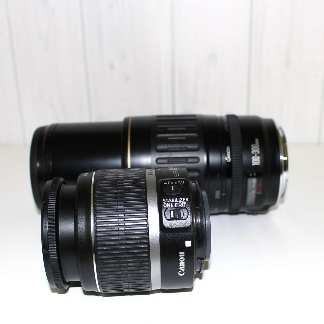 Canon Kiss X7 Wレンズセット　超望遠　手ブレ補正レンズ