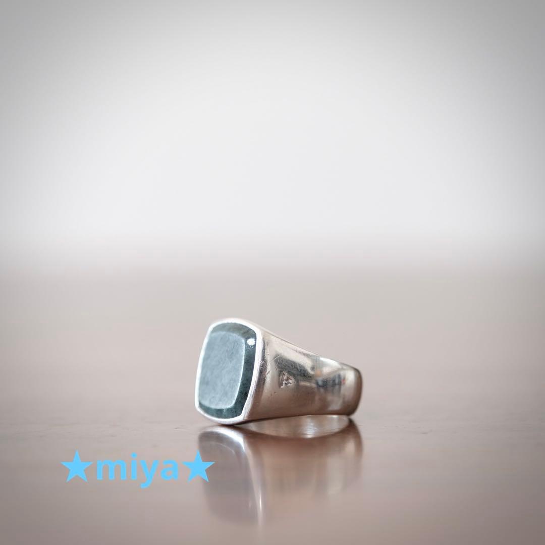 アクセサリー TOMWOOD / Cushion Green Marble Ring / 50