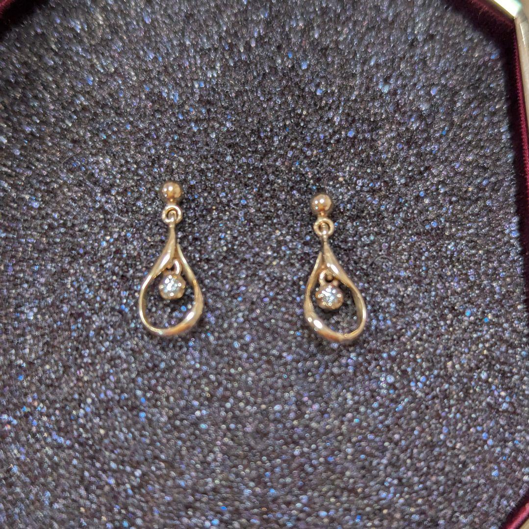 ウコ 31900円 ヴァンドーム青山 ダイヤモンド ドロップ ピアス