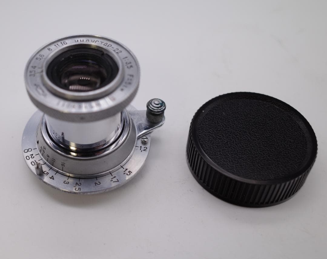 4　希少【RED P】 美品　沈胴式オールドレンズ インダスター22　L39