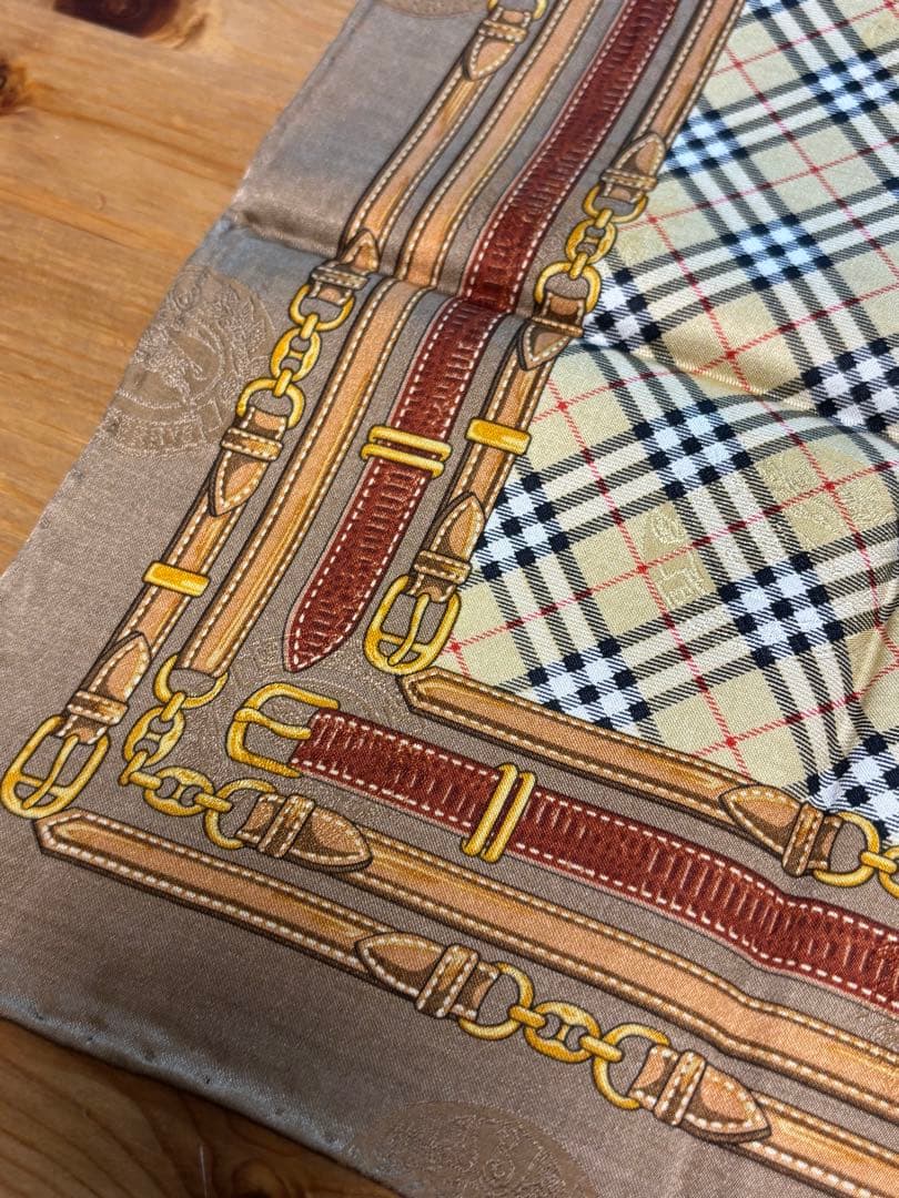 H*守様 Burberrys シルク&コットンハンカチ 4枚セット