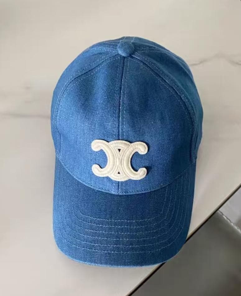 CELINE デニムブルー キャップ