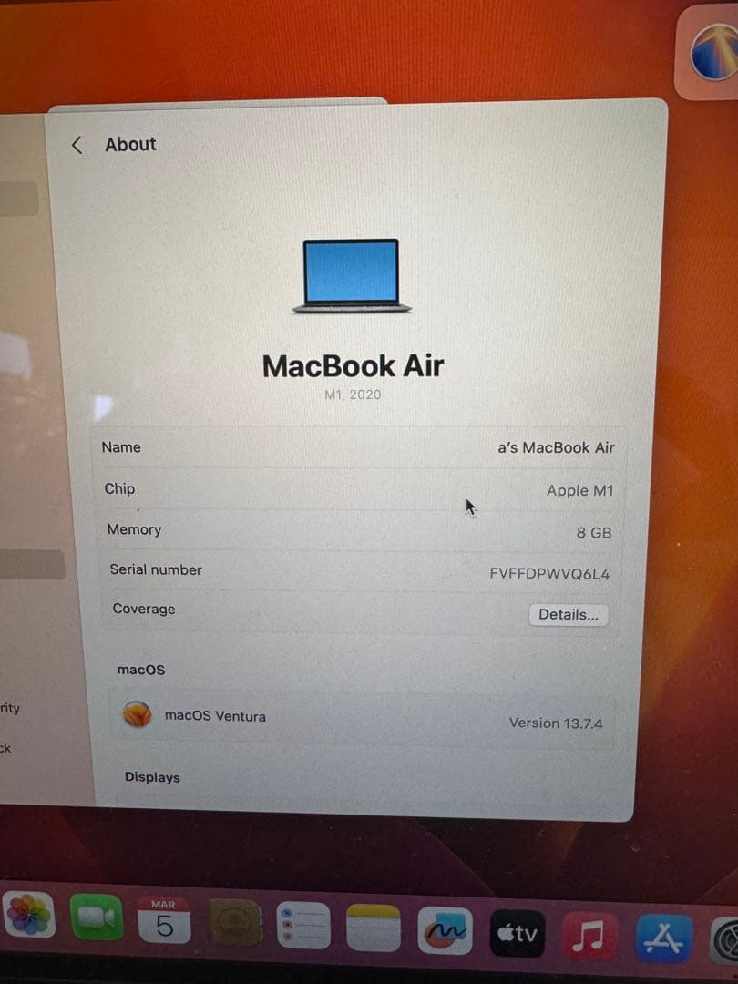 MacBook スペースグレー Appleロゴ付き