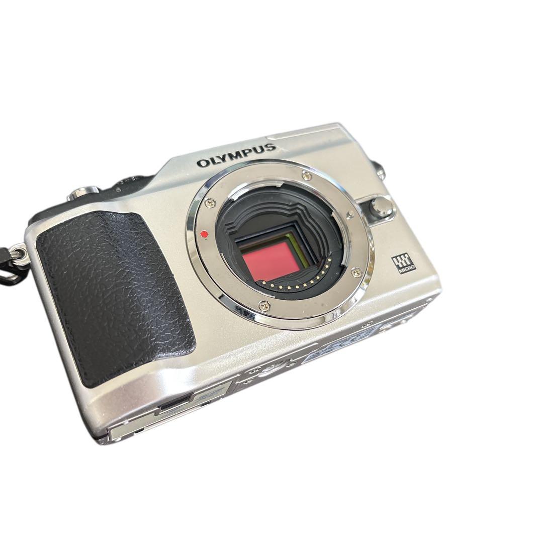 付属品多数 OLYMPUS PEN E-PL2 ダブルズームキット シルバー