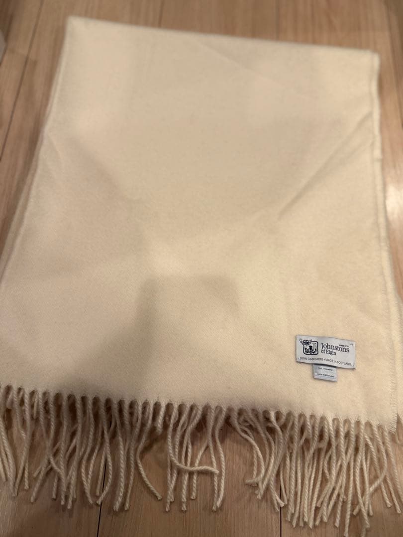 Johnstons of Elgin 100%カシミヤマフラー 新品同様