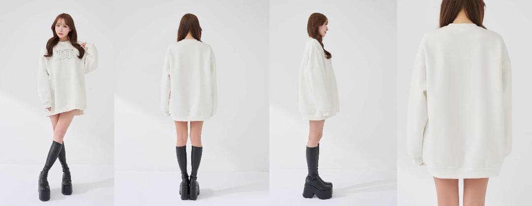 ダーリッチ darich DDロゴビジュースウェットプルオーバー ピンク