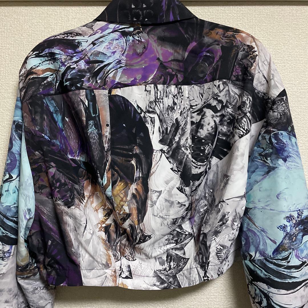 【HARE】新品未使用☆アートプリント クロップドシャツ 長袖