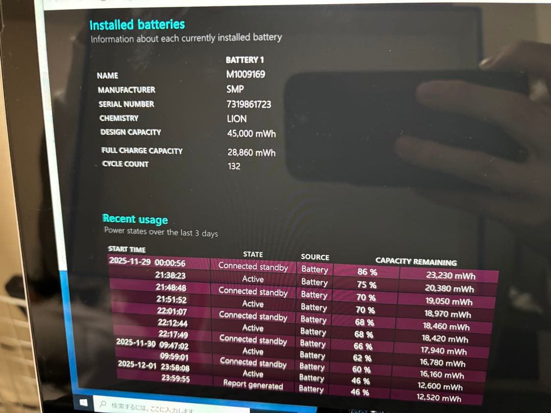 Microsoft Surface Pro5 m3 オフィスありW11 25H2