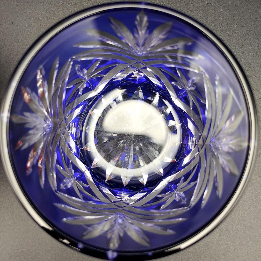 定価7万以上☆新品未使用 彩鳳 ペアロックグラス（切子、江戸切子、薩摩切子）