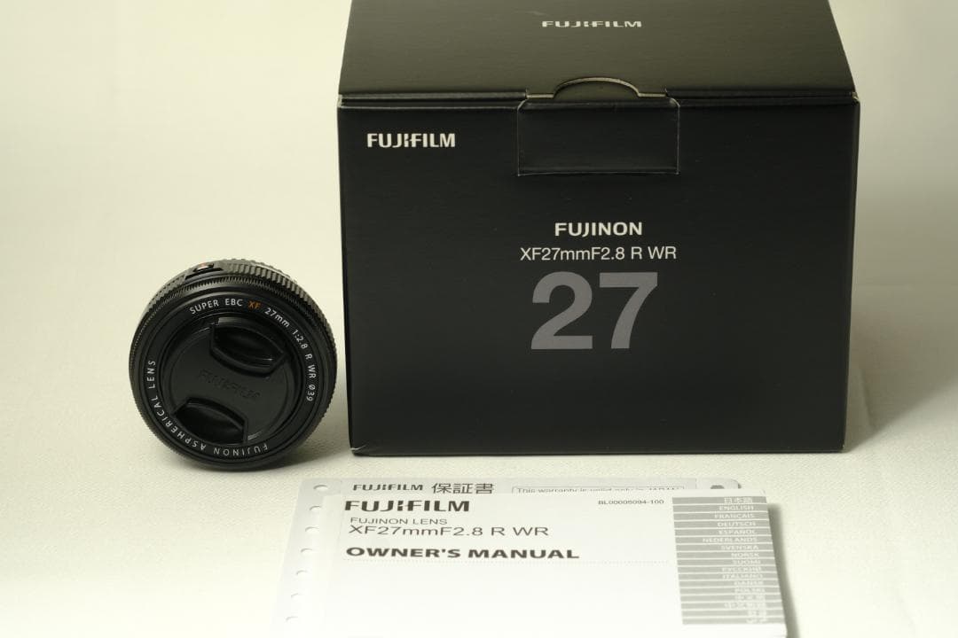 【中古】FUJIFILM XF27mm F2.8 R WR パンケーキ 単焦点