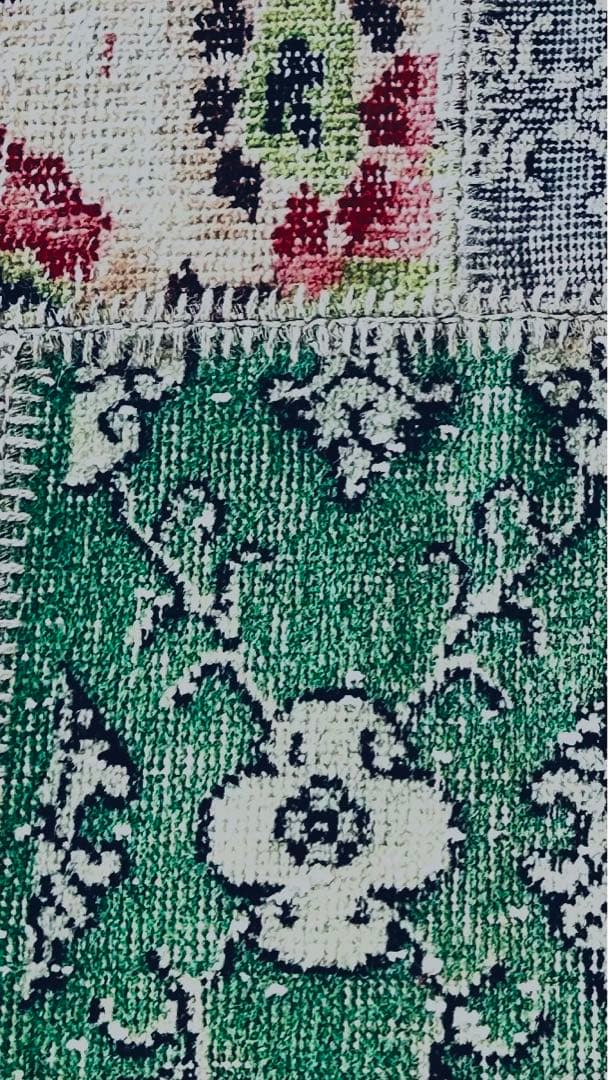 ヴィンテージ パッチワーク ラグトルコ産