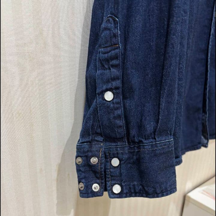 トップス BLUE BLUE - DENIM WESTERN BIG SHIRT